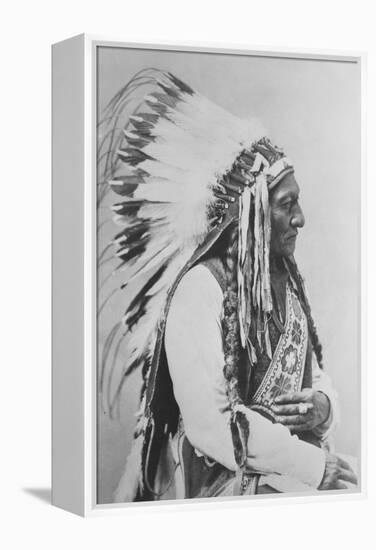 Sioux Chief Sitting Bull-Stocktrek Images-Framed Premier Image Canvas