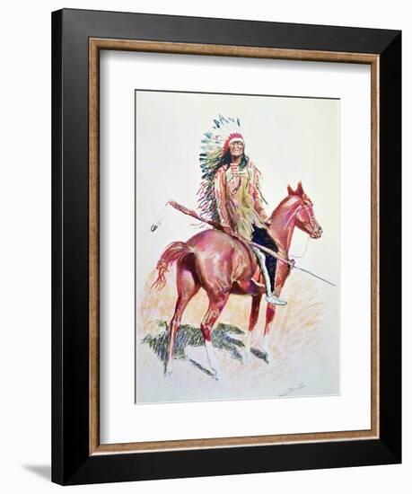 Sioux Chief-Frederic Sackrider Remington-Framed Giclee Print