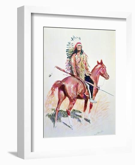 Sioux Chief-Frederic Sackrider Remington-Framed Giclee Print