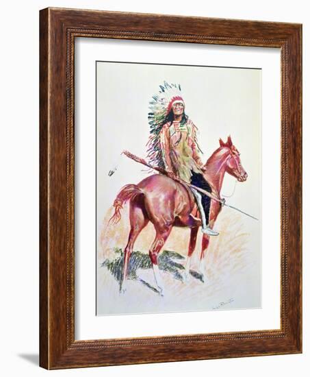 Sioux Chief-Frederic Sackrider Remington-Framed Giclee Print