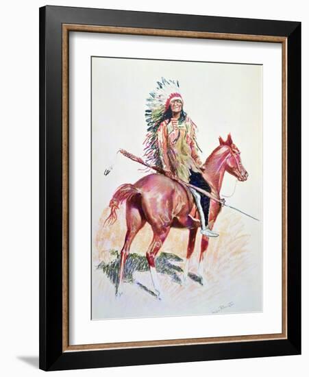 Sioux Chief-Frederic Sackrider Remington-Framed Giclee Print