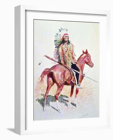 Sioux Chief-Frederic Sackrider Remington-Framed Giclee Print