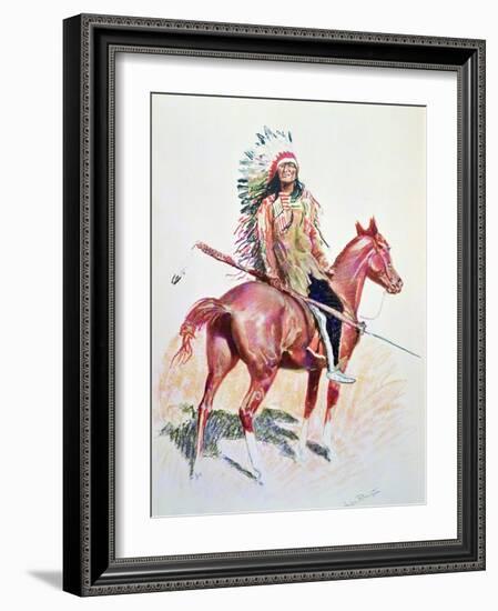 Sioux Chief-Frederic Sackrider Remington-Framed Giclee Print