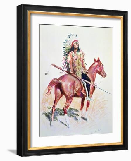 Sioux Chief-Frederic Sackrider Remington-Framed Giclee Print