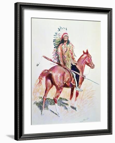 Sioux Chief-Frederic Sackrider Remington-Framed Giclee Print