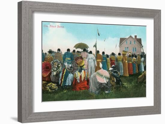 Sioux Dance-null-Framed Art Print