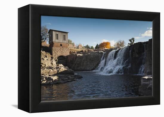 Sioux Falls Park at Dusk, Sioux Falls, South Dakota, USA-Walter Bibikow-Framed Premier Image Canvas