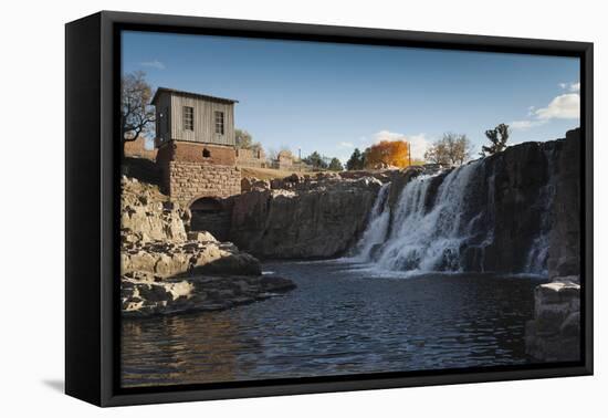 Sioux Falls Park at Dusk, Sioux Falls, South Dakota, USA-Walter Bibikow-Framed Premier Image Canvas