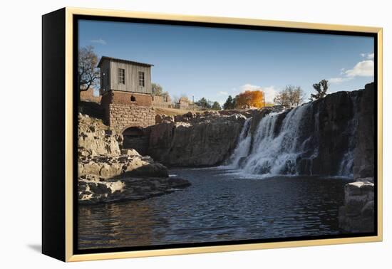 Sioux Falls Park at Dusk, Sioux Falls, South Dakota, USA-Walter Bibikow-Framed Premier Image Canvas