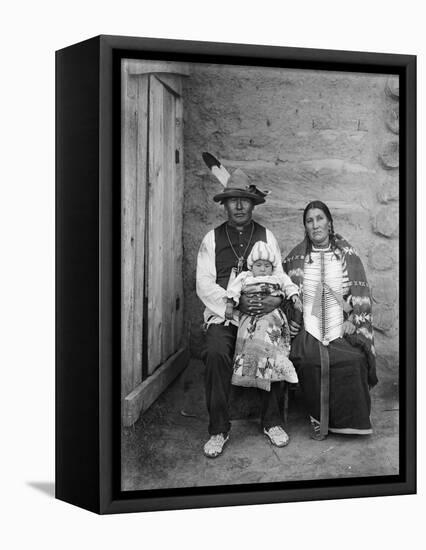 Sioux Family, C1908-Edward S. Curtis-Framed Premier Image Canvas