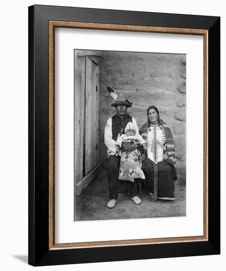 Sioux Family, C1908-Edward S. Curtis-Framed Photographic Print
