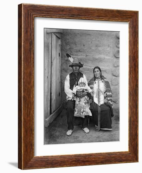 Sioux Family, C1908-Edward S. Curtis-Framed Photographic Print