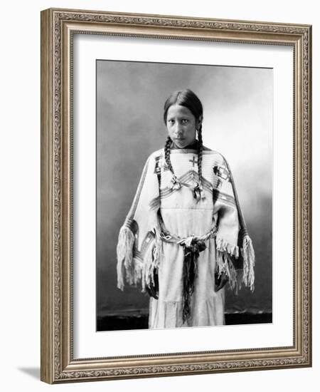 Sioux Girl, C1900-John Alvin Anderson-Framed Photographic Print