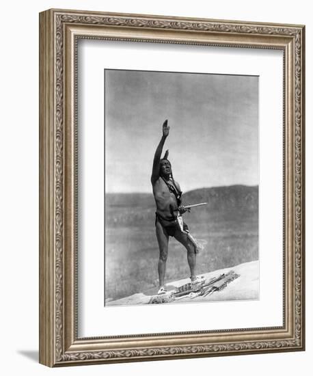 Sioux Invocation, c1907-Edward S. Curtis-Framed Giclee Print