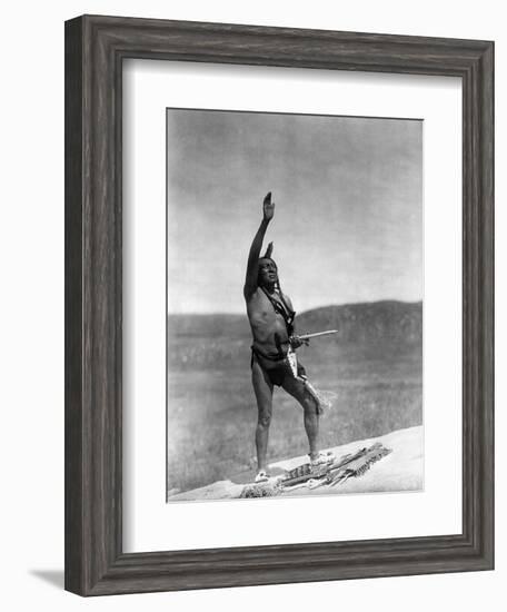 Sioux Invocation, c1907-Edward S. Curtis-Framed Giclee Print