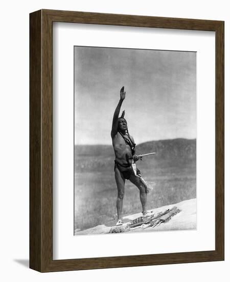 Sioux Invocation, c1907-Edward S. Curtis-Framed Giclee Print