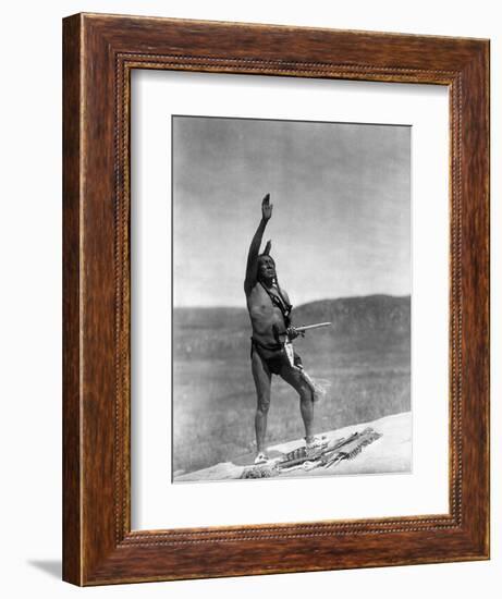 Sioux Invocation, c1907-Edward S. Curtis-Framed Giclee Print