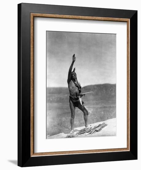 Sioux Invocation, c1907-Edward S. Curtis-Framed Giclee Print