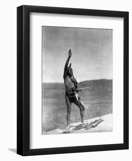 Sioux Invocation, c1907-Edward S. Curtis-Framed Giclee Print