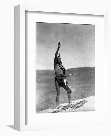 Sioux Invocation, c1907-Edward S. Curtis-Framed Giclee Print