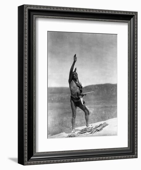 Sioux Invocation, c1907-Edward S. Curtis-Framed Giclee Print