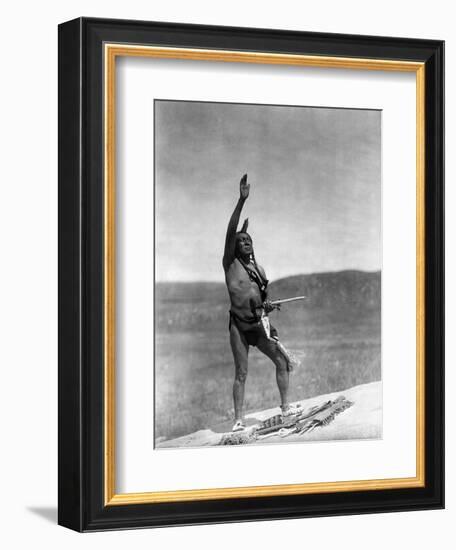 Sioux Invocation, c1907-Edward S. Curtis-Framed Giclee Print