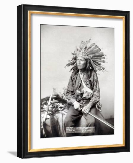 Sioux Leader, 1891-John C.H. Grabill-Framed Photographic Print