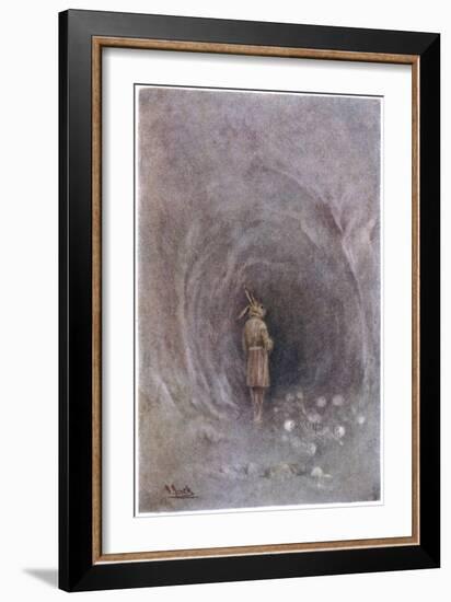 Sioux Legend of the Personified Rabbit Who Enters the Lair of Pahe-Wathahuni Devourer of Hunters-James Jack-Framed Art Print