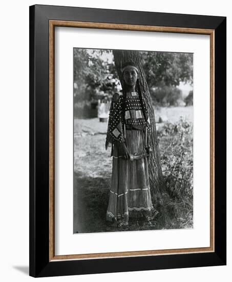 Sioux Maiden-Edward S^ Curtis-Framed Art Print