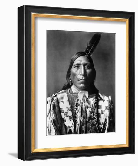 Sioux Man, C1907-Edward S^ Curtis-Framed Premium Photographic Print