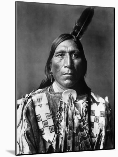 Sioux Man, C1907-Edward S^ Curtis-Mounted Photographic Print
