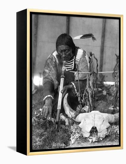 Sioux Medicine Man, c1907-Edward S. Curtis-Framed Premier Image Canvas