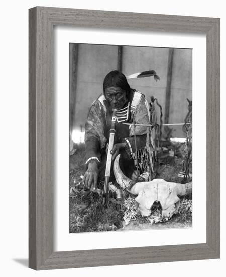 Sioux Medicine Man, c1907-Edward S. Curtis-Framed Giclee Print