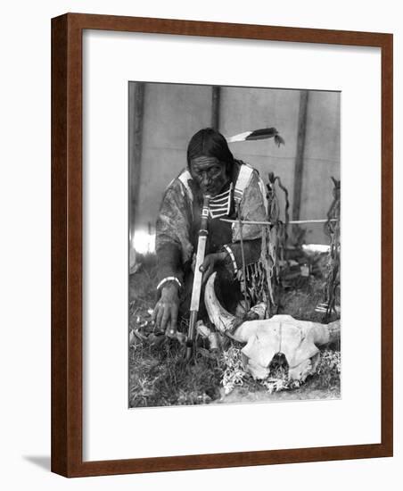 Sioux Medicine Man, c1907-Edward S. Curtis-Framed Giclee Print