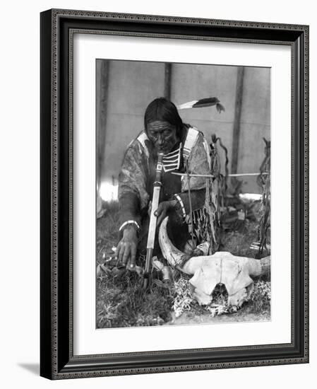 Sioux Medicine Man, c1907-Edward S. Curtis-Framed Giclee Print