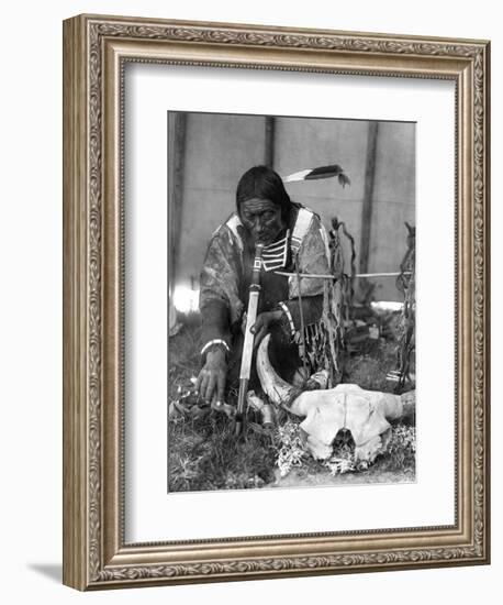 Sioux Medicine Man, c1907-Edward S. Curtis-Framed Giclee Print