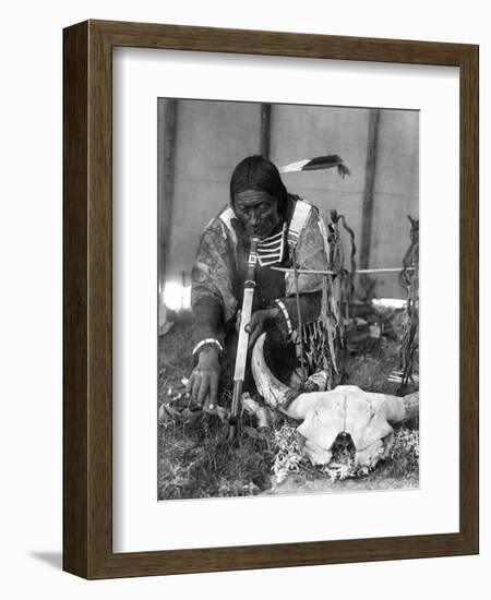 Sioux Medicine Man, c1907-Edward S. Curtis-Framed Giclee Print