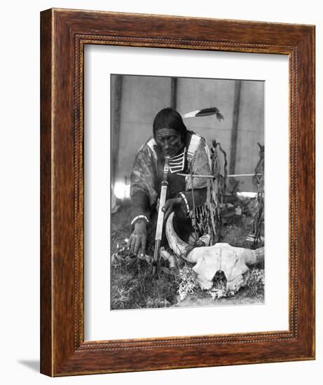 Sioux Medicine Man, c1907-Edward S. Curtis-Framed Giclee Print