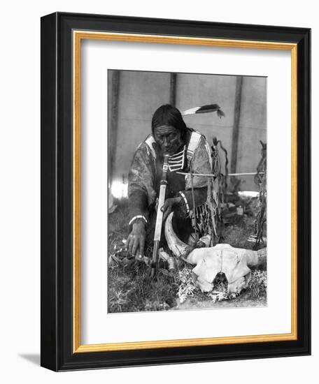 Sioux Medicine Man, c1907-Edward S. Curtis-Framed Giclee Print