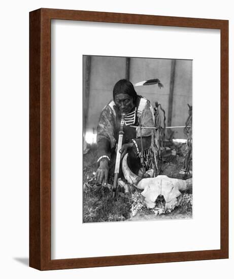 Sioux Medicine Man, c1907-Edward S. Curtis-Framed Premium Giclee Print