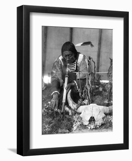 Sioux Medicine Man, c1907-Edward S. Curtis-Framed Premium Giclee Print