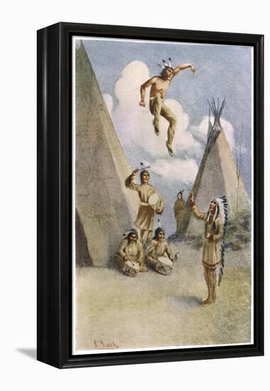 Sioux Myth of Ictinike Son of the Sun God-James Jack-Framed Stretched Canvas