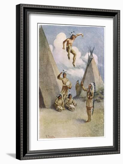 Sioux Myth of Ictinike Son of the Sun God-James Jack-Framed Art Print