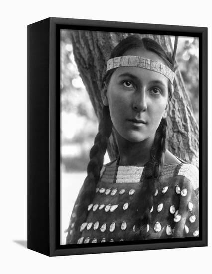 Sioux Woman, C1907-Edward S. Curtis-Framed Premier Image Canvas