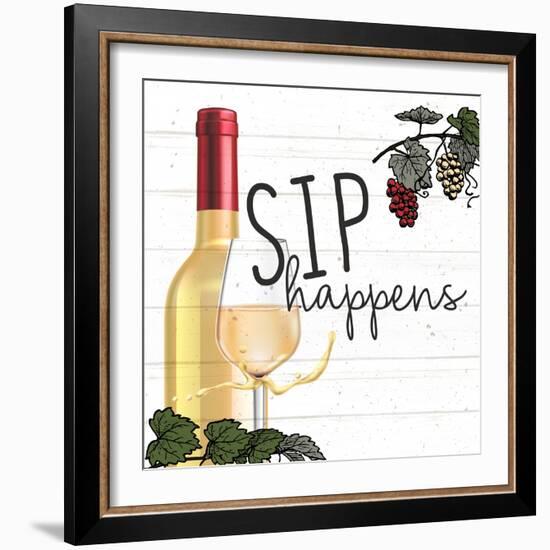 Sip Happens-Kimberly Allen-Framed Art Print