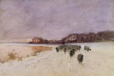 Moonrise over Hayle, from Lelant, C.1892-Sir Alfred East-Giclee Print