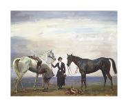 In The Saddling Paddock, March Meet, Cheltenham-Sir Alfred Munnings-Premium Giclee Print