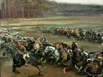 Charge of Flowerdew's Squadron, c.1918-Sir Alfred Munnings-Framed Giclee Print