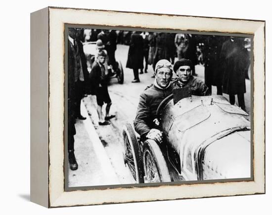 Sir Algernon Lee Guinness at the Wheel of a Sunbeam, (C1910-C1920)-null-Framed Premier Image Canvas