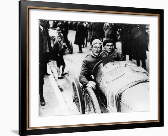 Sir Algernon Lee Guinness at the Wheel of a Sunbeam, (C1910-C1920)-null-Framed Photographic Print